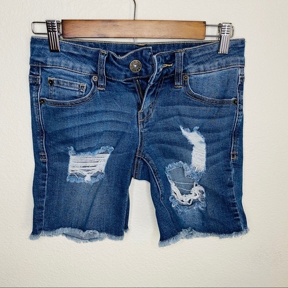Guess Distressed cut off Frayed Shorts Size:24 - Picture 1 of 5